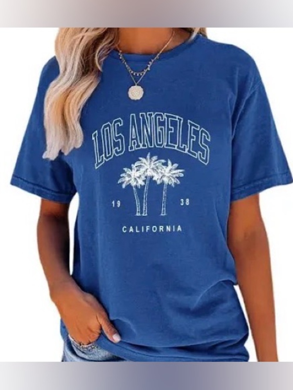 Amazon Blue Los Angeles Graphic Tee